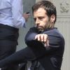 Benjamin Millepied tourne un spot pour Yves Saint Laurent dans une rue de New York. 4 mai 2011