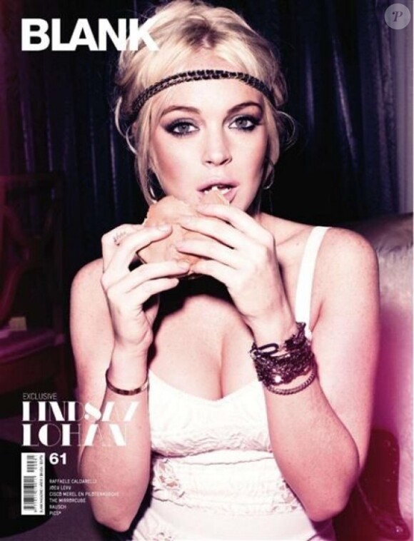 Provocatrice et trash, Lindsay Lohan fait la Une du magazine Blank.