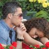 Cristiano Ronaldo et sa belle Irina Shayk qui pique du nez à l'occasion de la finale du tournoi ATP de Madrid, le 8 mai 2011.