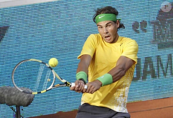 Rafael Nadal lors de la finale de l'Open de Madrid, le 8 mai 2011.