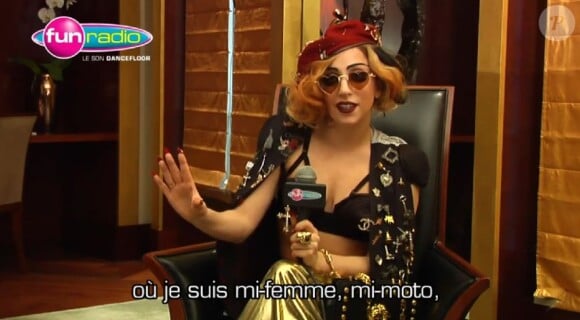 Lady Gaga a accordé une interview à Fun Radio, le 10 mai 2011.