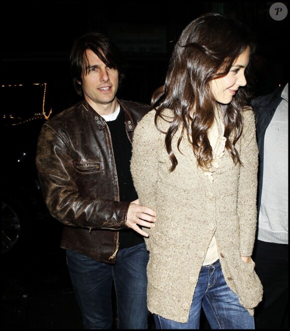 Katie Holmes et Tom Cruise le 12 avril 2011.