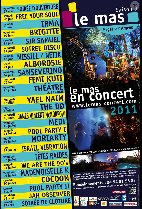 Affiche du Festival du Mas 2011