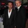 Gilles Lellouche et Lambert Wilson lors de la soirée des Audi Talents Awards au Audi Lounge à Cannes le 12 mai 2011