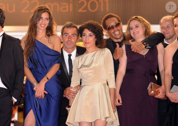 Maïwenn et JoeyStarr  lors de la montée des marches de Polisse, lors du 64e Festival de Cannes, le 13 mai 2011.