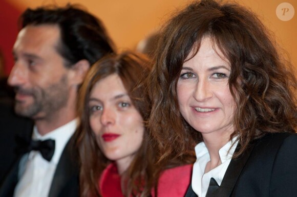 Valérie Donzelli avec Valérie Lemercier sur le tapis rouge de Polisse