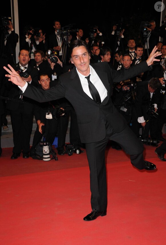 Yvan Attal lors de la projection du film Melancholia, de Lars Von Trier, le 18 mai 2011, au 64e festival de Cannes.