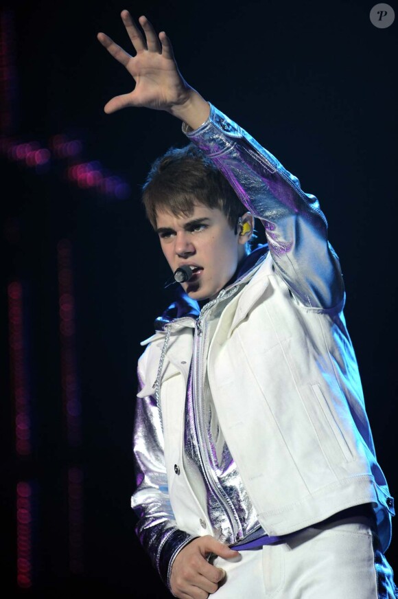 Justin Bieber à Milan, le 9 avril 2011.