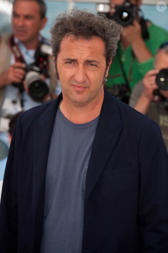 Paolo Sorrentino à l'occasion du photocall de There Must Be The Place, présenté en compétition lors du 64e Festival de Cannes, le 20 mai 2011.