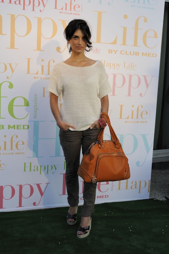 Pauline Delpech lors de la soirée de lancement du nouveau magazine Happy Life du Club Med au Polo de Paris le 19 mai 2011