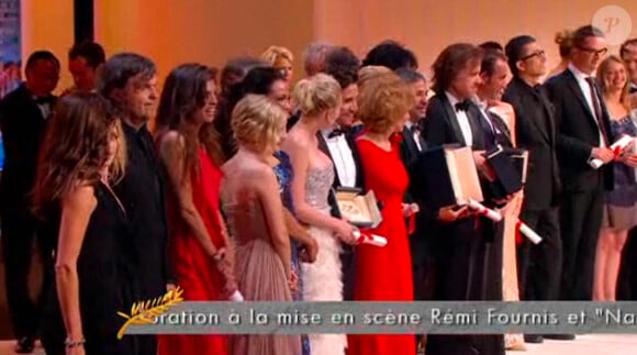 Les récompensés lors de la cérémonie de clôture du Festival de Cannes le 22 mai 2011