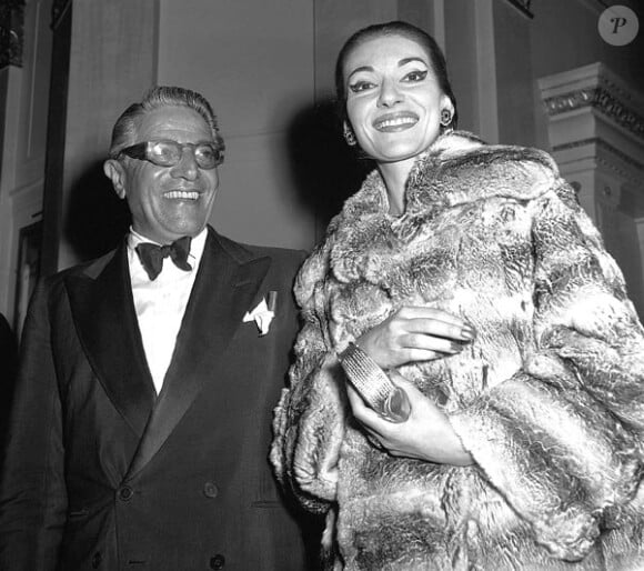 Aristote Onasssis et Maria Callas, en 1959.