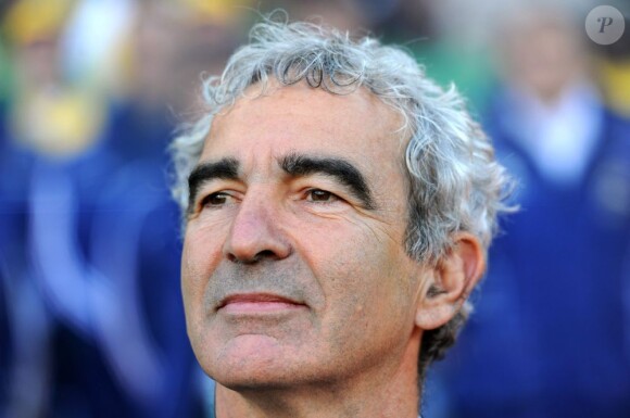 Raymond Domenech, lors d'un match en Afrique du Sud, en juin 2010.