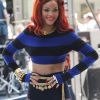 Rihanna interprète S&M au Rockfeller Center, le 27 mai 2011, à New York.