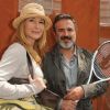 José Garcia et sa femme Isabelle Doval, lors du tournoi de Roland-Garros, à Paris, le 28 mai 2011.