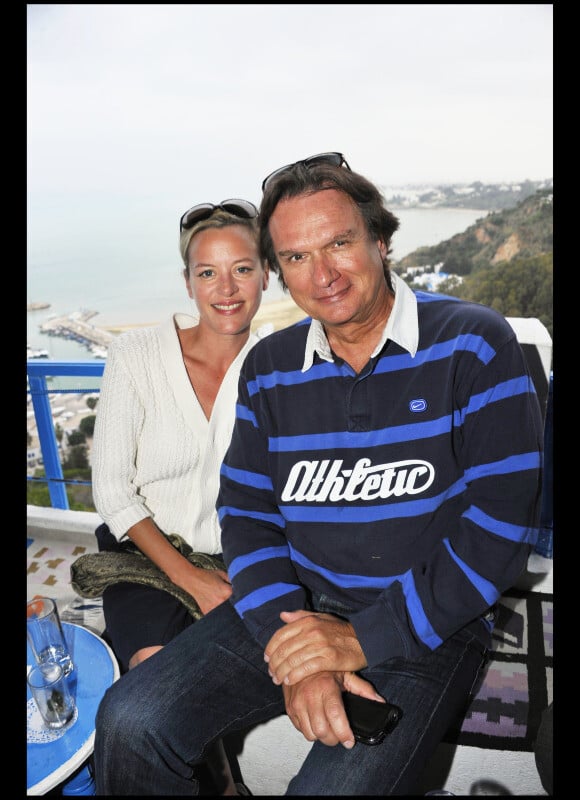 François-Éric Gendron et son épouse Sandrine Petit au cours du voyage du Jasmin, en Tunisie le 8 mai 2011.