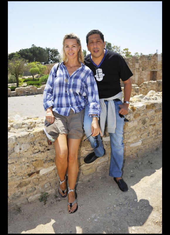 Sidonie Bellanger et Smaïn au cours du voyage du Jasmin, en Tunisie le 8 mai 2011.