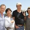 Charles Berling, Joyce Buñuel, Patrick Chesnais et Josiane Stoléru au cours du voyage du Jasmin, en Tunisie le 8 mai 2011.
