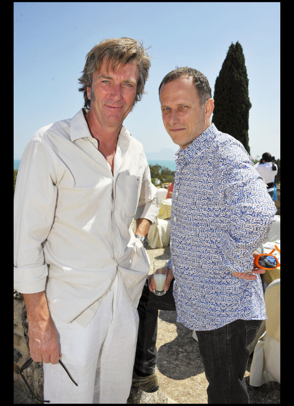 Philippe Caroit et Charles Berling au cours du voyage du Jasmin, en Tunisie le 8 mai 2011.