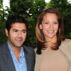 Melissa Theuriau, enceinte, et Jamel Debbouze arrivent à la cinquième fête annuelle de la Fondation Culture et Diversité, présidée par Marc Ladreit de Lacharrière au Théâtre du Rond Point à Paris le 30 mai 2011
