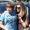 Maria Shriver et son fils Christopher à Brentwood, Los Angeles, le 31 mai 2011.