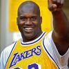 Shaquille O'Neal avec le maillot des Lakers, à Los Angeles, le 6 mars 2004.