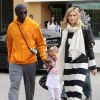 Heidi Klum et Seal emmènent Leni, Henry et Johan à leurs cours de danse et d'arts martiaux, le 4 juin 2011