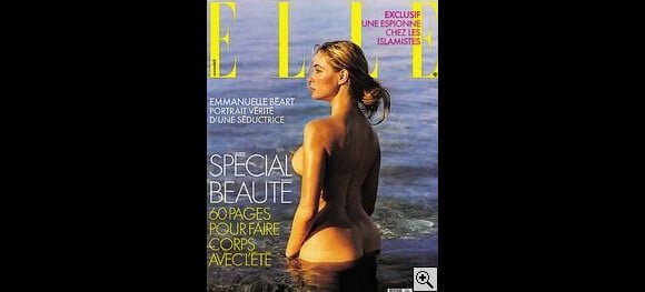 Emmanuelle Béart en couverture du magazine Elle en 2003