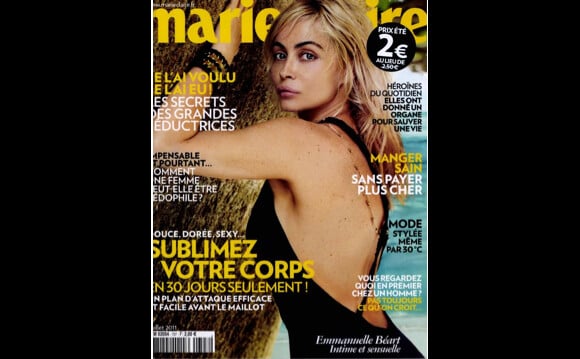 Emmanuelle Béart en couverture de Marie Claire du 8 juin 2011
