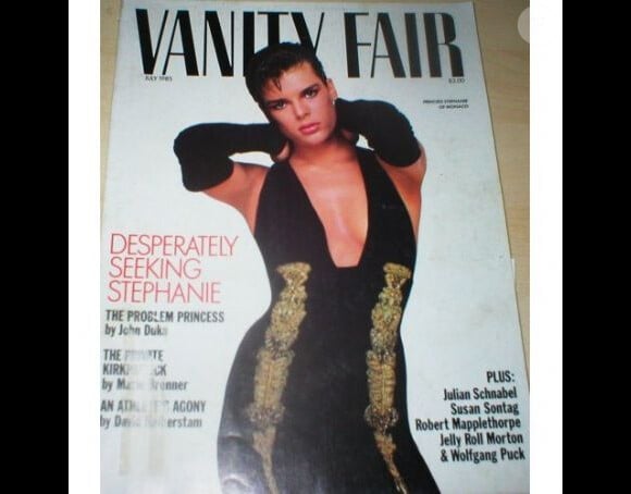 Stéphanie de Monaco en couverture du Vanity Fair de juillet 1985.
