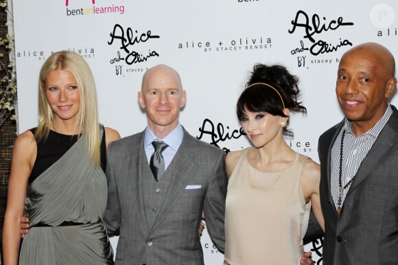Gwyneth Paltrow, Eddie Stern, Stacey Bendet, Russell Simmons lors de la soirée de gala Bent on Learning à New York le 15 juin 2011