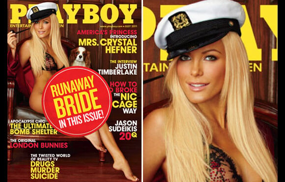 La couv' modifiée par Hugh Hefner du numéro de juillet 2011 du magazine Playboy.