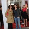 Caroline Tresca et Zabou lors de l'inauguration de la nouvelle boutique André, dans le 6e arrondissement de Paris.
