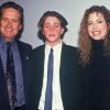 Michael Douglas, Diandra et leur fils Cameron en 1993