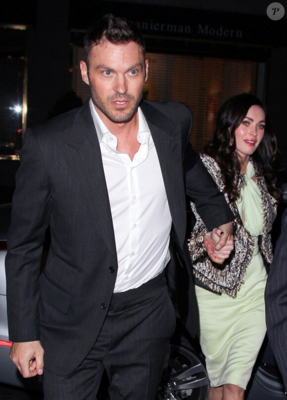Megan Fox et son mari Brian Austin Green à New York le 20 avril 2011