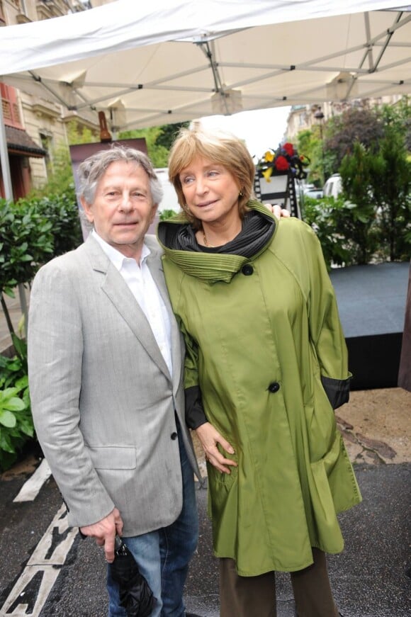 Roman Polanski et Danièle Thompson lors de l'inauguration de la Place Gérard Oury, dans le VIIIe arrondissement de Paris, le 22 juin 2011.