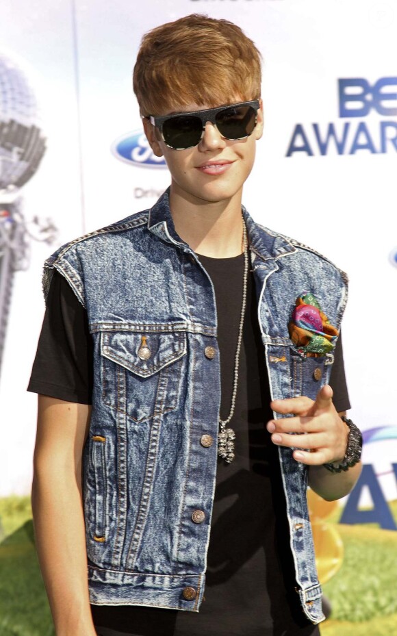 Cérémonie des Bet Awards, à Los Angeles, le 26 juin 2011 : Justin Bieber.
