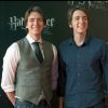 James et Oliver Phelps lors d'un photocall pour la promotion de Harry Potter et les Reliques de la mort - partie II, à Madrid le 27 juin 2011