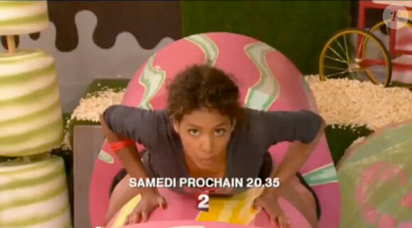 Chloé Mortaud dans la bande-annonce de l'épisode de Fort Boyard spéciale Miss France diffusé le samedi 2 juillet 2011 sur France 2 à 20h35