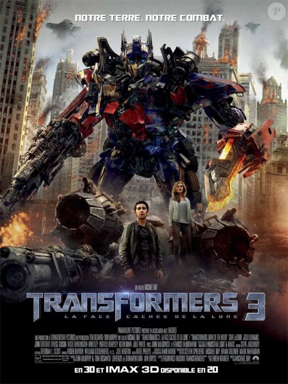L'affiche de Transformers 3 : La Face cachée de la Lune, en salles le 29 juin 2011.