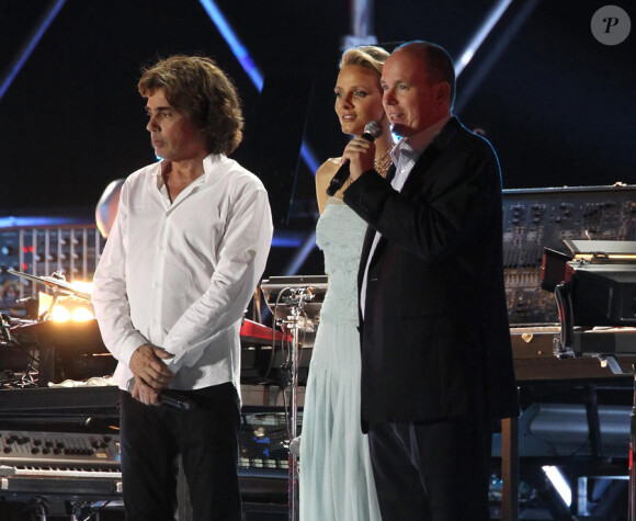 Concert évènement de Jean-Michel Jarre donné en l'honneur du mariage du Prince Albert et de Charlene Wittstock, le 1er juillet 2011 à Monaco