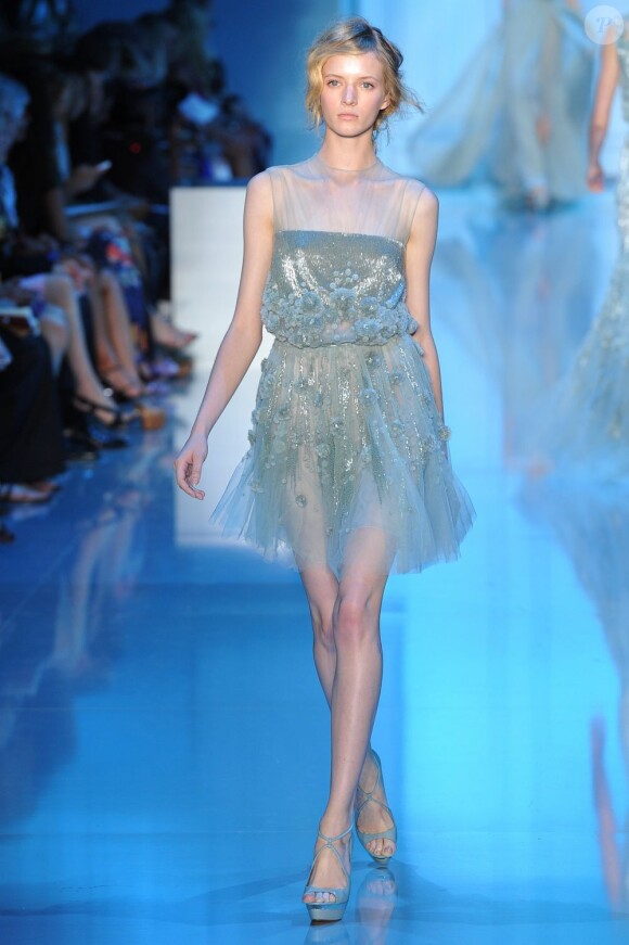 Défilé Haute Couture automne-hiver 2011-2012 Elie Saab lors de la Fashion Week parisienne le 6 juillet 2011