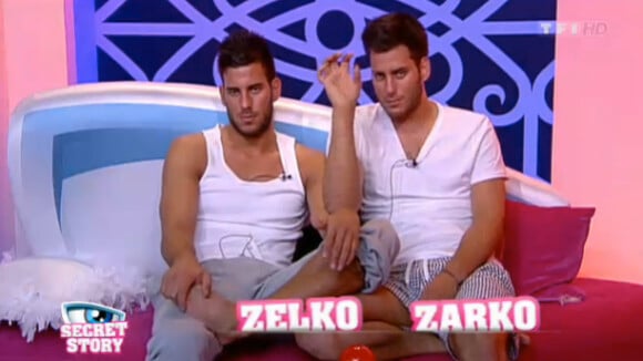 Zelko et Zarko au confessionnal (quotidienne Secret Story 5 du samedi 9 juillet 2011).