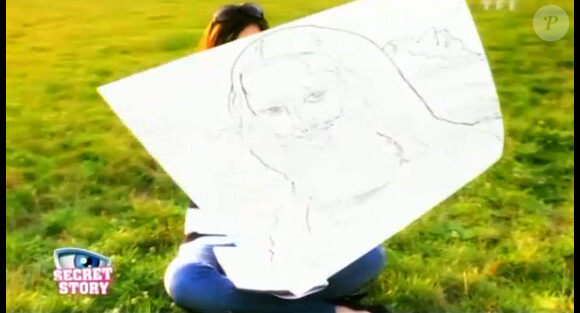 Dans le portrait de Morgane, on découvre le dessin d'une Joconde avec une moustache.