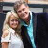 David Hasselhoff et sa nouvelle compagne Hayley Roberts à Londres, le 14 avril 2011.