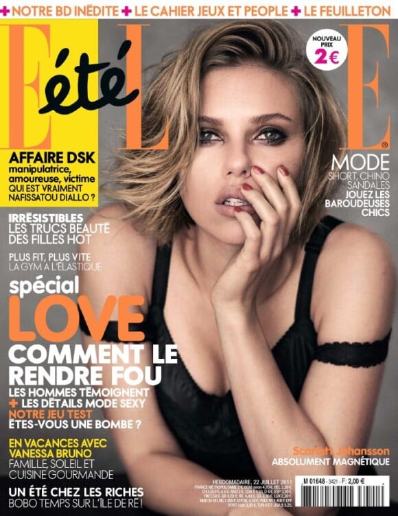 Scarlett Johansson en couverturedu magazine Elle