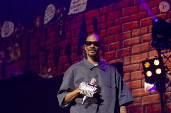 Snoop Dogg lors de la clôture du Festival de Hip-Hop, au Zénith, à Paris le 14 juillet 2011