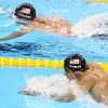 Mondiaux de natation de Shanghai 2011 : comme sur le 200 nage libre (photo), le 200m 4 nages s'est joué entre les Américains Michael Phelps et Ryan Lochte. Encore une fois, c'est Lochte qui l'emporte, record du monde à la clé. 
