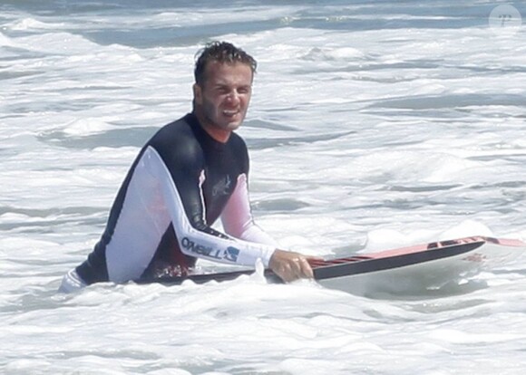 David, Brooklyn, Romeo et Cruz Beckham dans les eaux de Malibu pour une séance de surf ! Le 31 juillet 2011