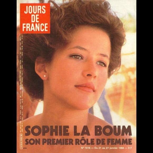 Sophie Marceau en couverture du magazine Jours De France de janvier 1984.
